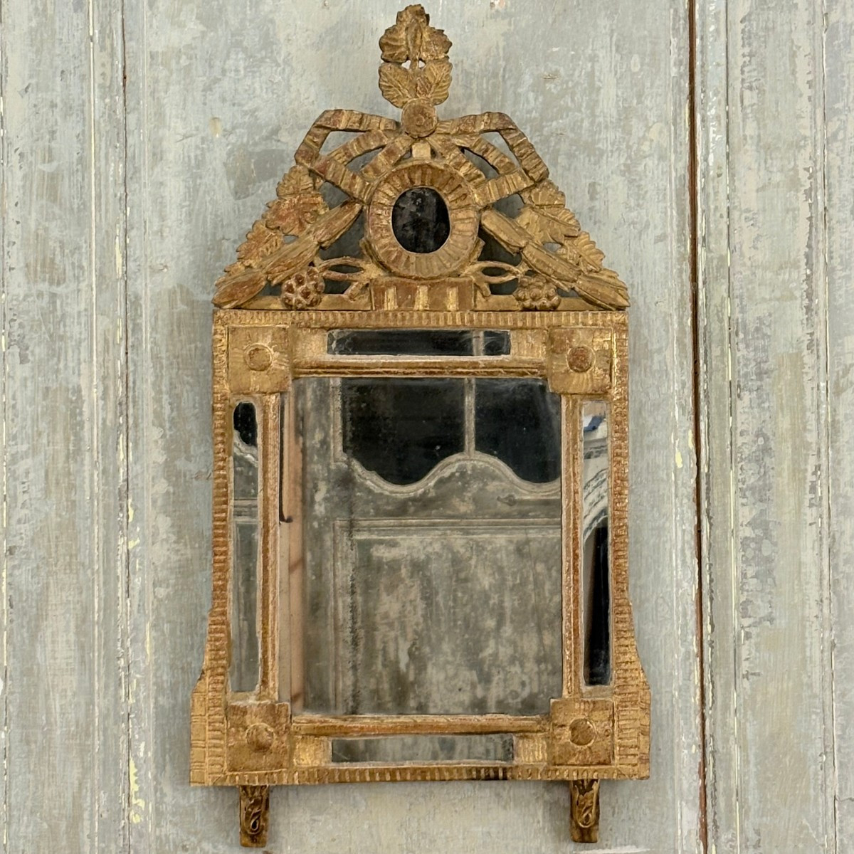 Louis XVI Period Mirror With Side Panels