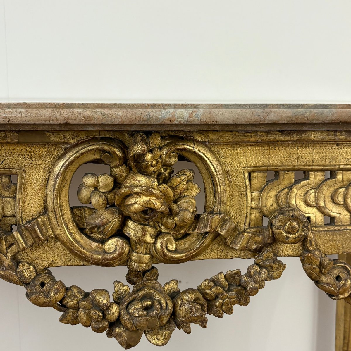 Transition Period Giltwood Console-photo-2