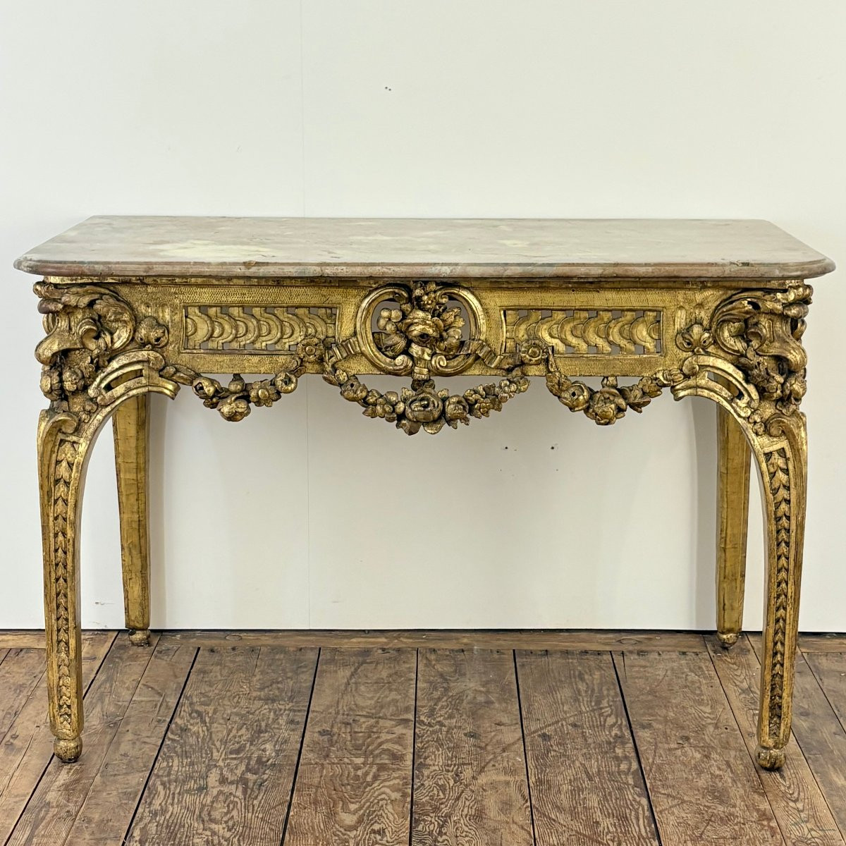 Transition Period Giltwood Console-photo-8