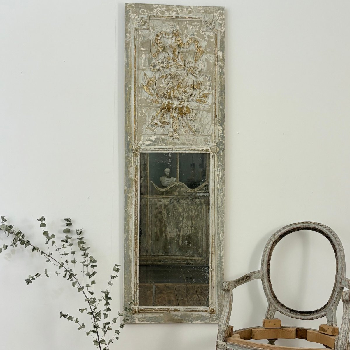 Louis XVI Period Trumeau Between Two Panels-photo-5