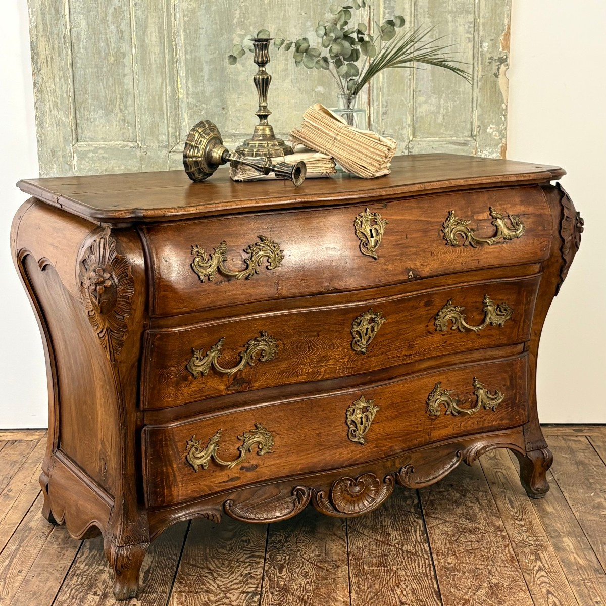 18th Century Bombé Commode