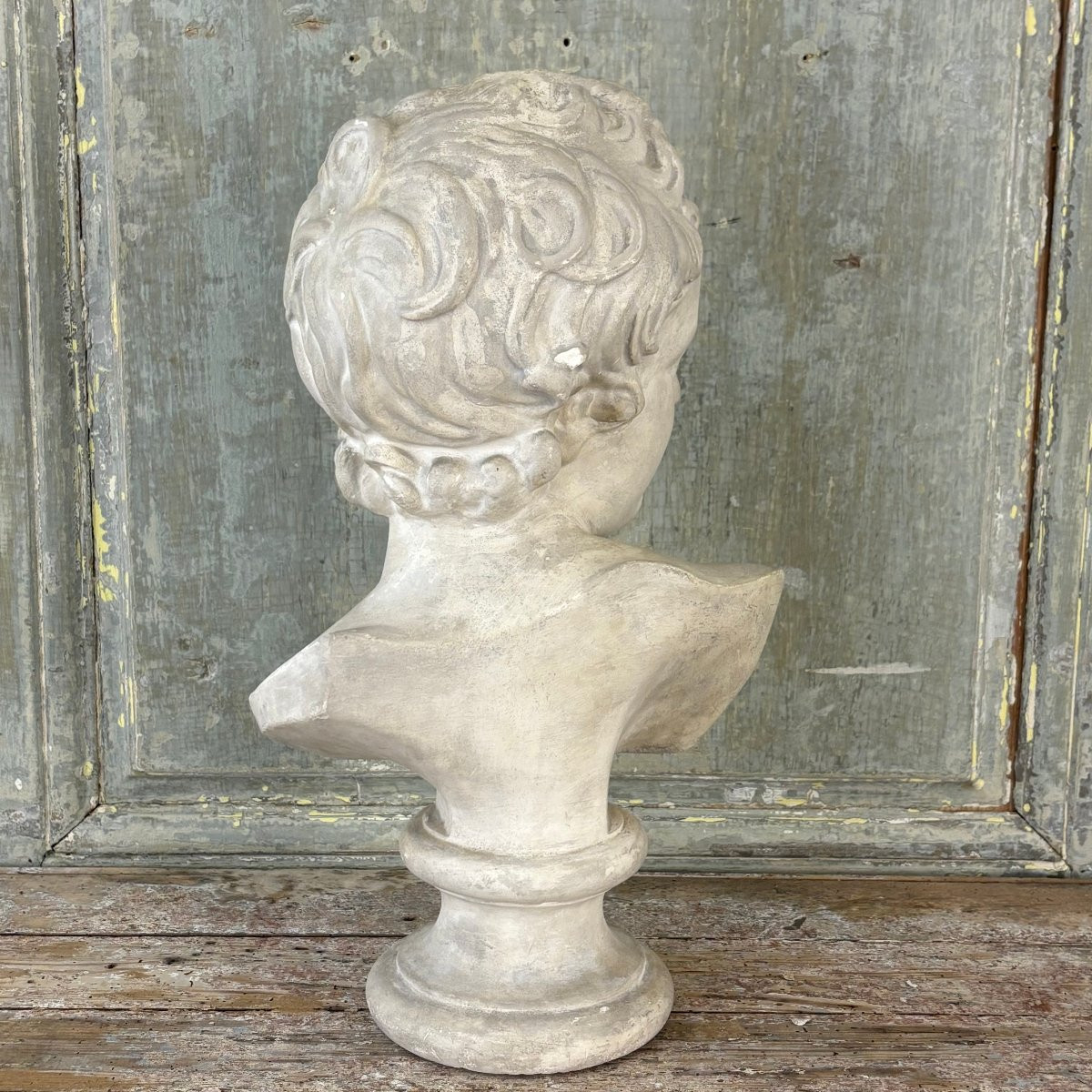 Late 19th-century Plaster Bust Of Eros-photo-4