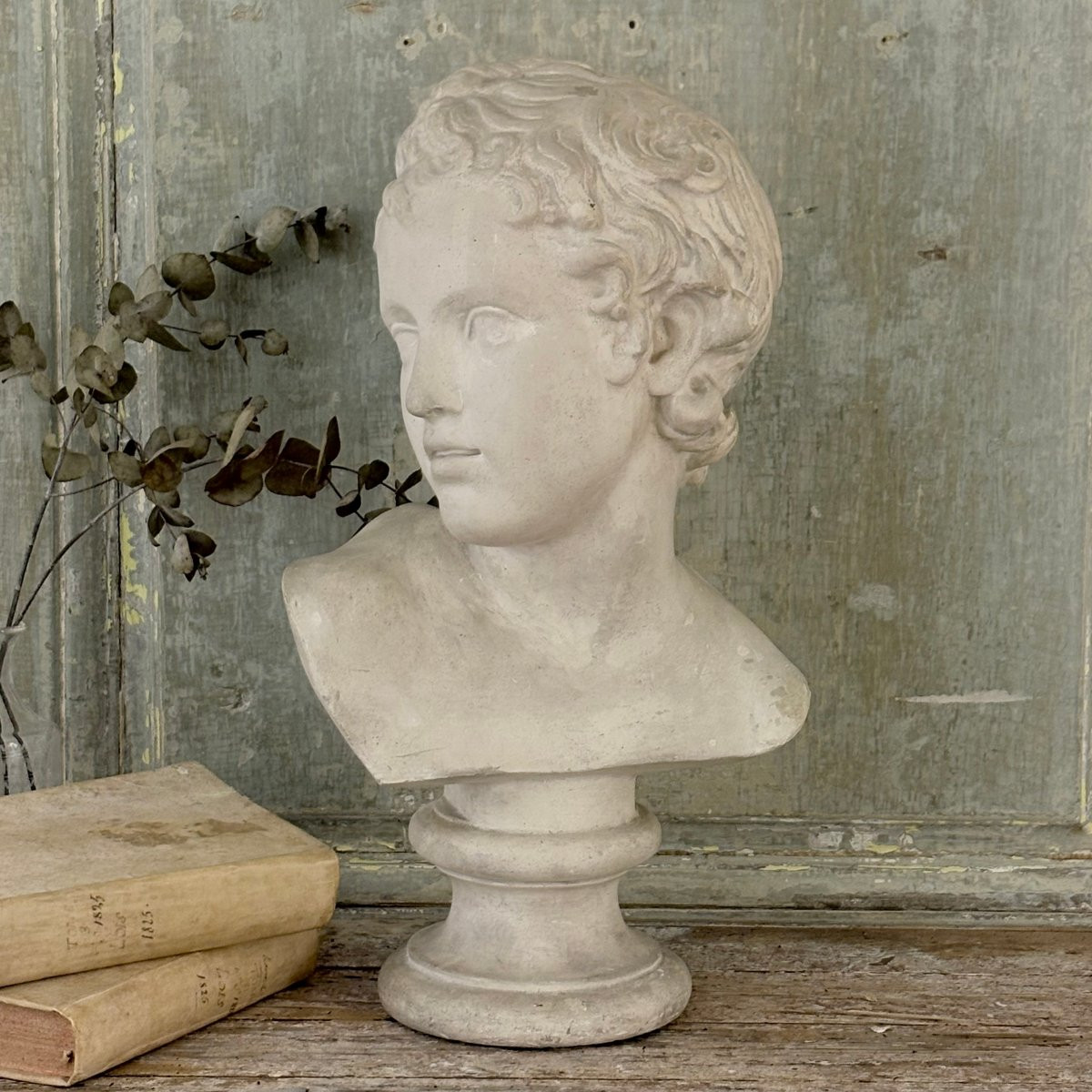 Late 19th-century Plaster Bust Of Eros-photo-3