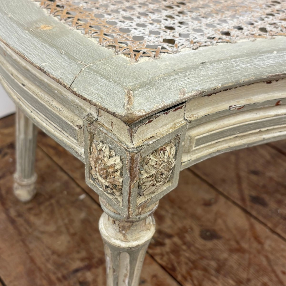 Paire de chaises d'époque Louis XVI-photo-1