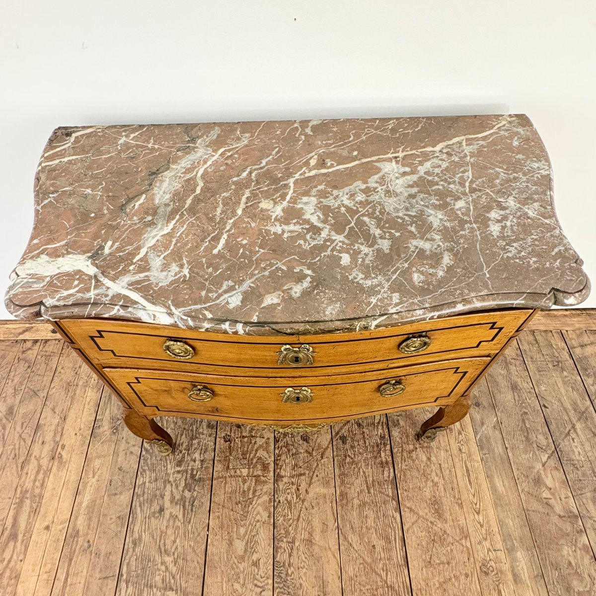 Petite commode d'époque Transition Louis XV Louis XVI-photo-3