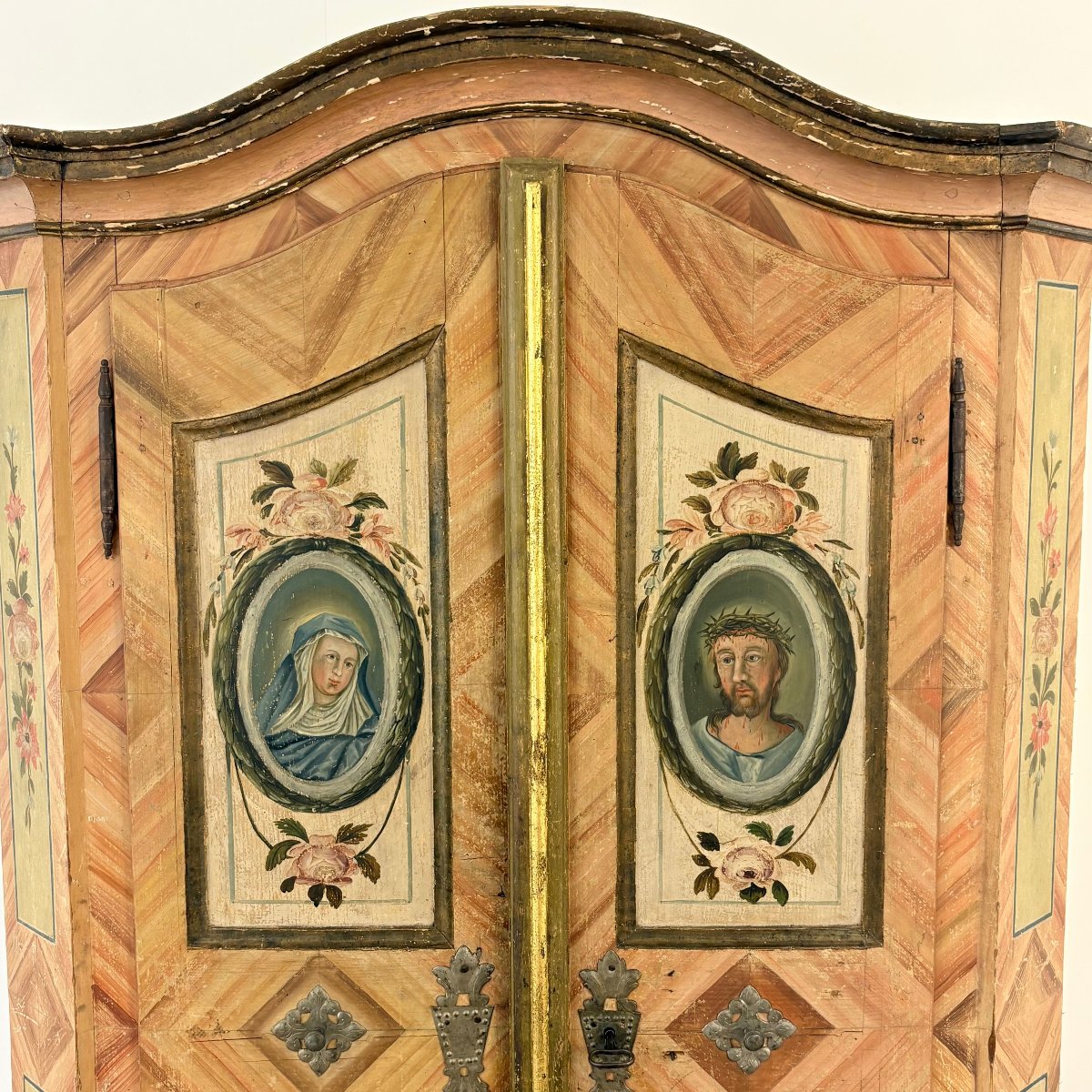 Petite armoire Alsacienne fin XVIIIe-photo-2