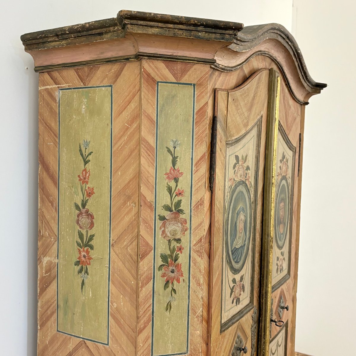 Petite armoire Alsacienne fin XVIIIe-photo-4