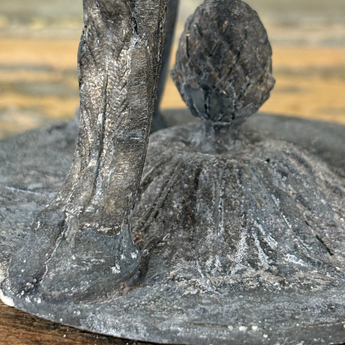 Paire de cassolettes à l'antique en régule XIXe-photo-2