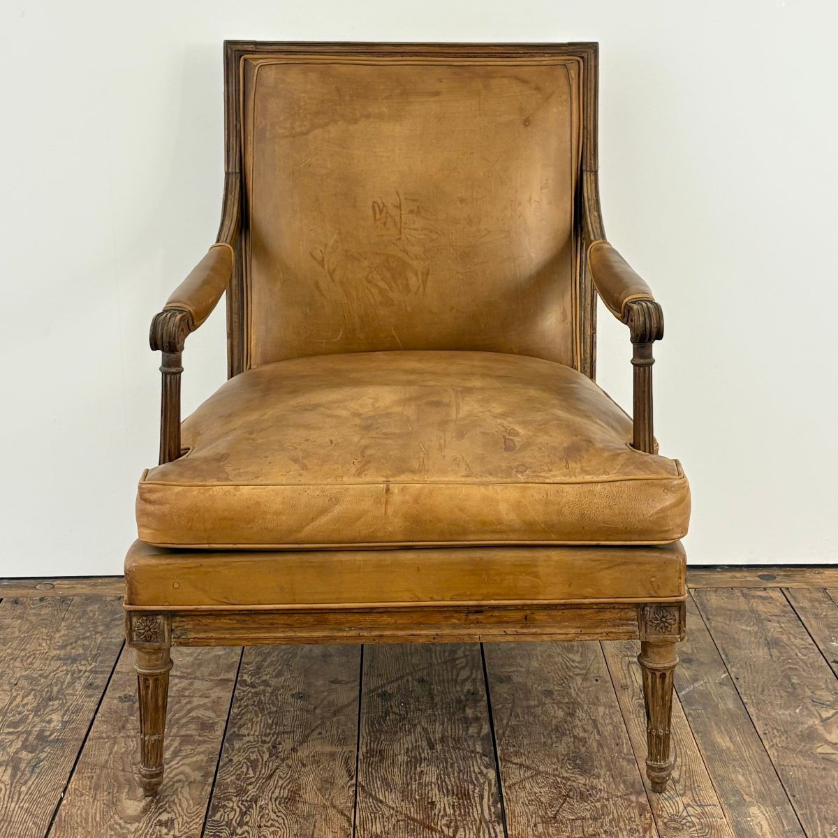 Large siège estampillé de Georges Jacob-photo-2