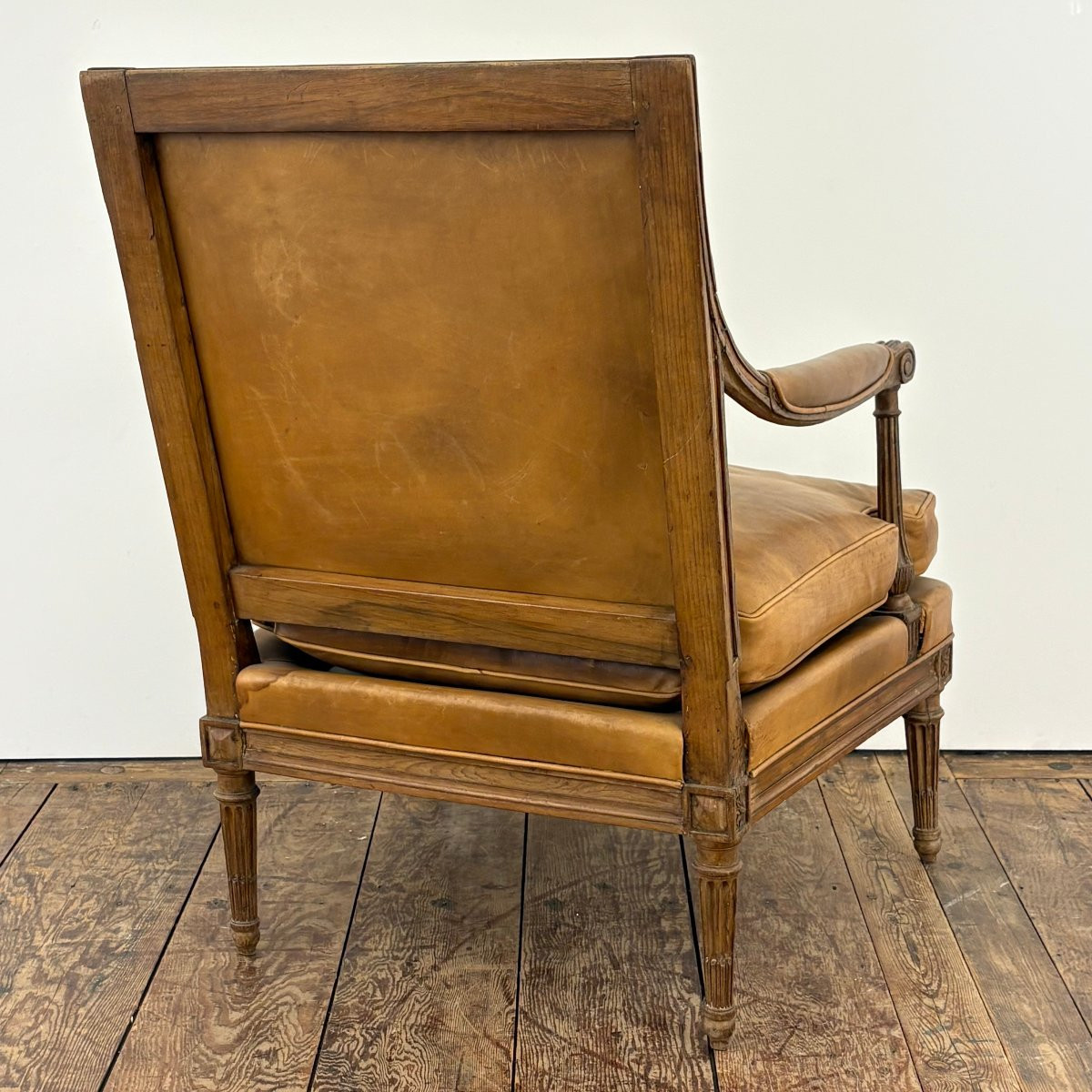 Large siège estampillé de Georges Jacob-photo-4