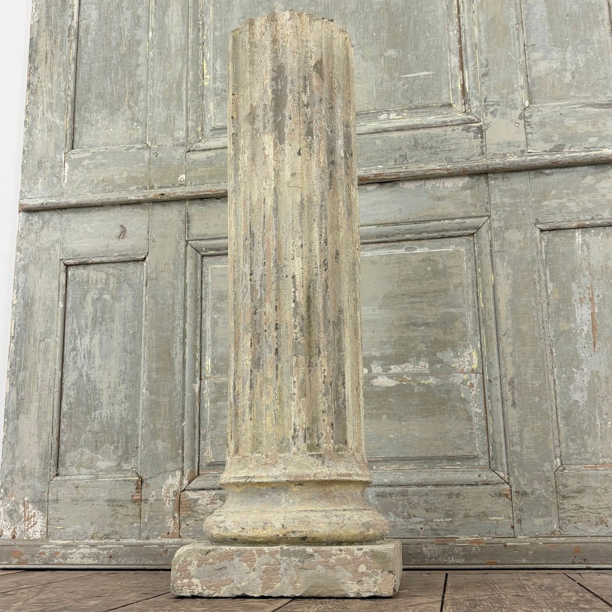 Colonne tronc en pierre reconstituée-photo-3