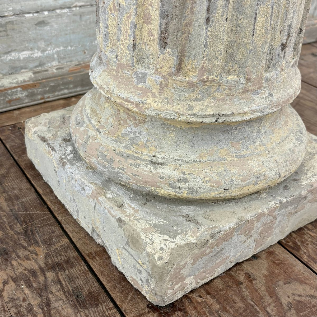 Colonne tronc en pierre reconstituée-photo-4