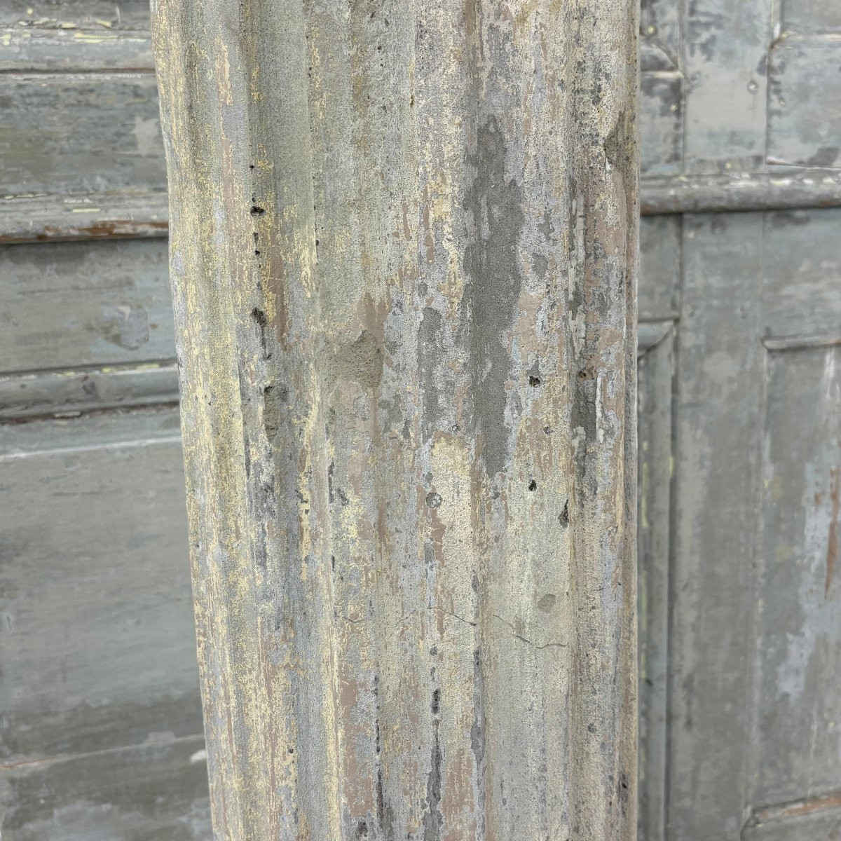 Colonne tronc en pierre reconstituée-photo-1