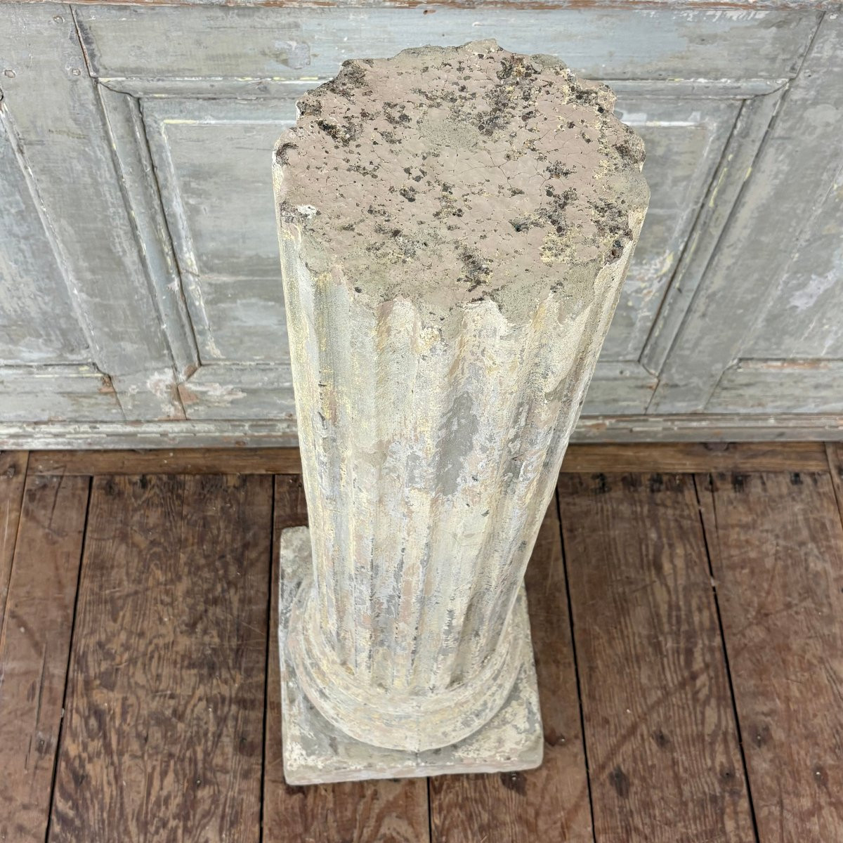 Colonne tronc en pierre reconstituée-photo-2