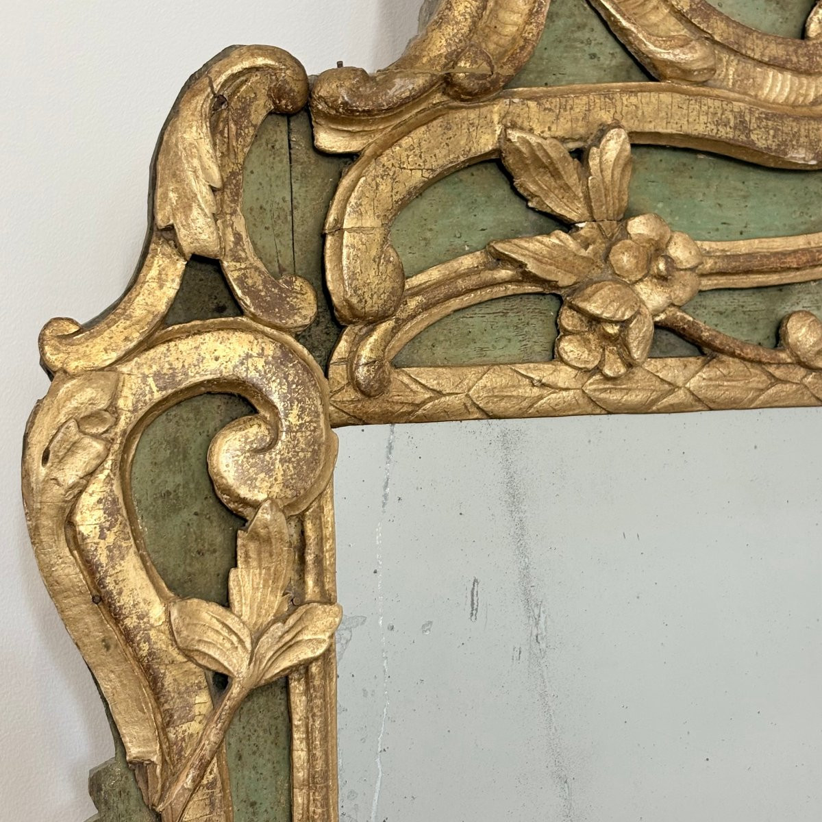 Large Provençal Mirror From The Transition Period-photo-3