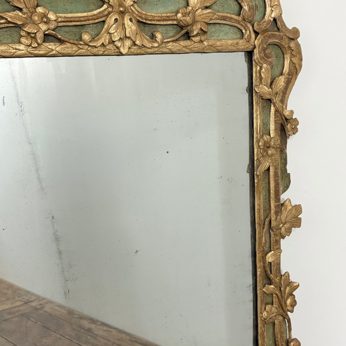 Large Provençal Mirror From The Transition Period-photo-5
