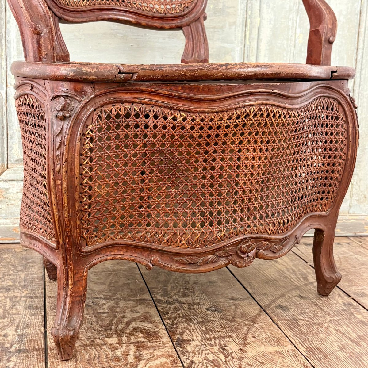 Siège d'aisance d'époque Louis XV-photo-5