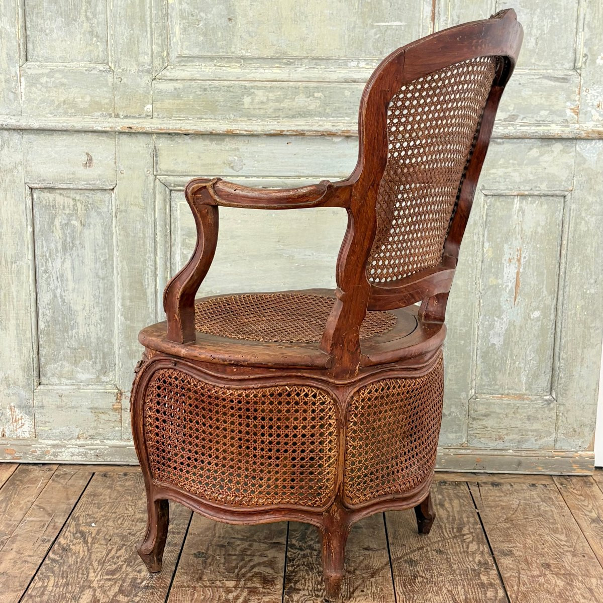 Siège d'aisance d'époque Louis XV-photo-6