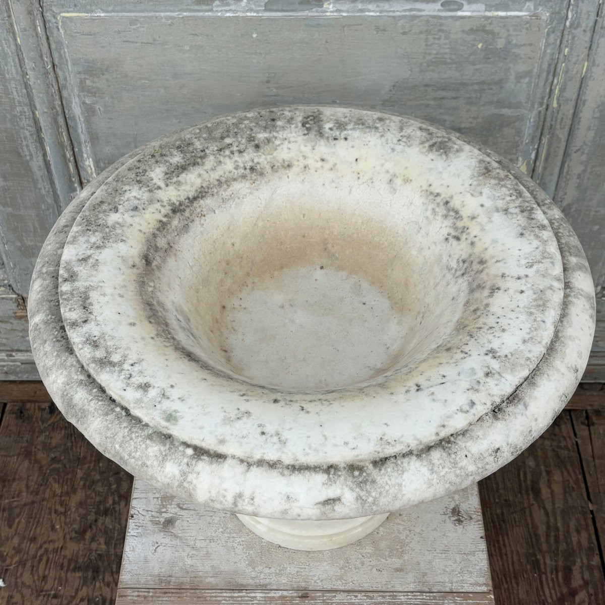 Vasque en marbre de Carrare fin XVIIIe début XIXe-photo-3