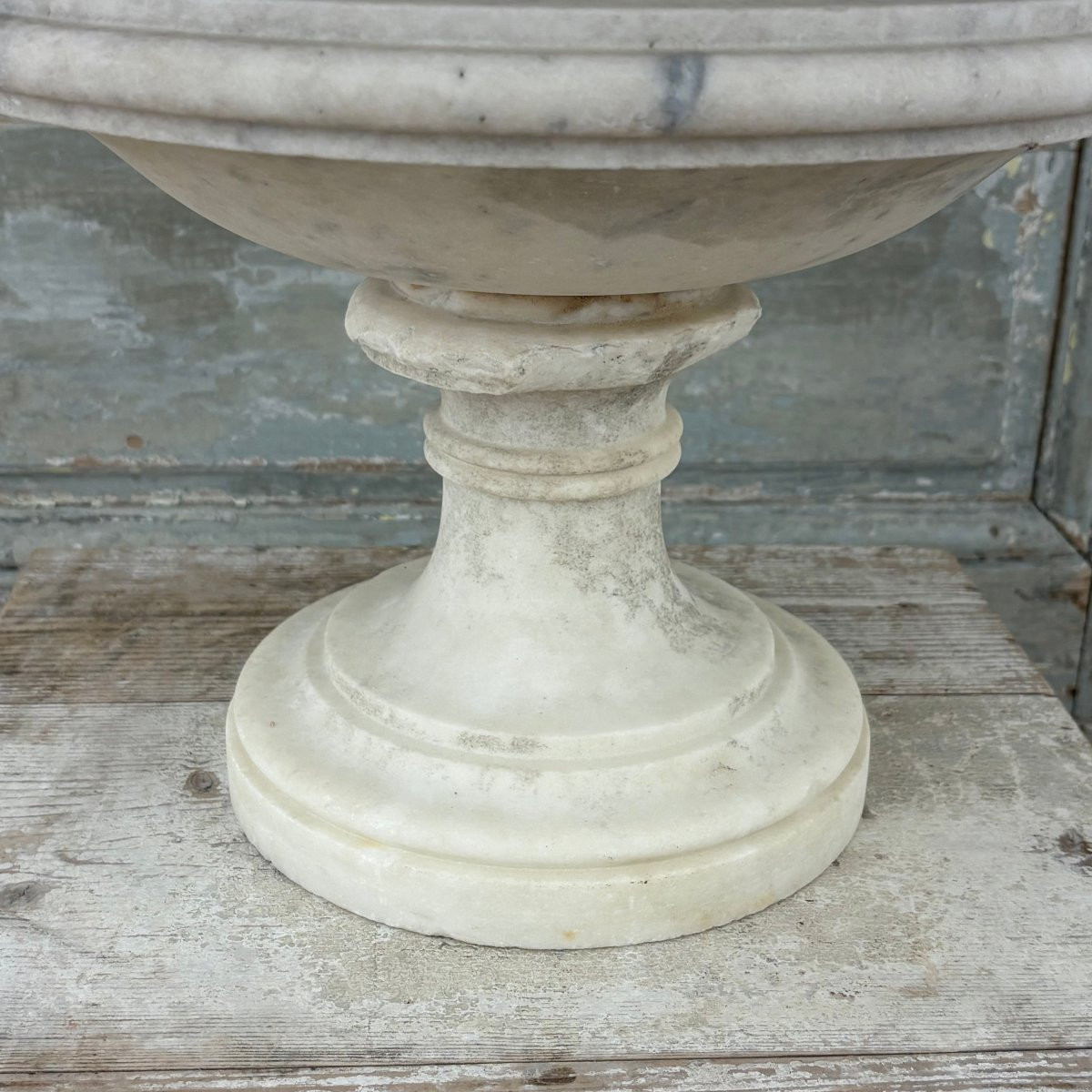 Vasque en marbre de Carrare fin XVIIIe début XIXe-photo-4