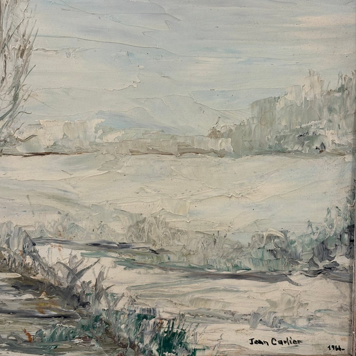 Landscape Under The Snow By Jean Carlier-photo-4
