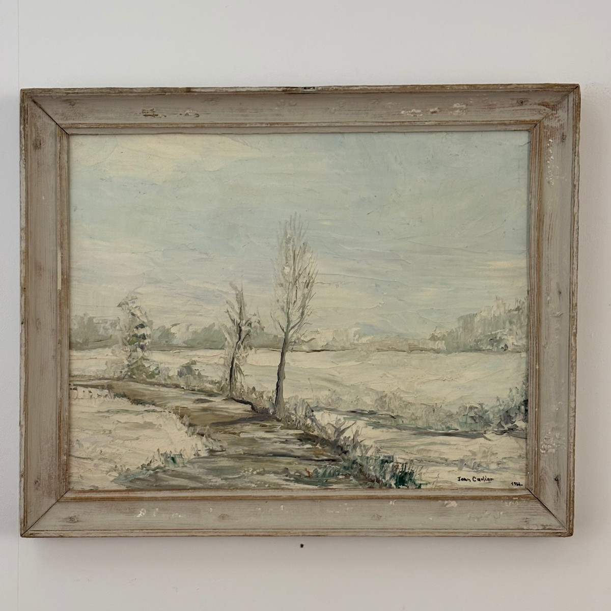 Landscape Under The Snow By Jean Carlier