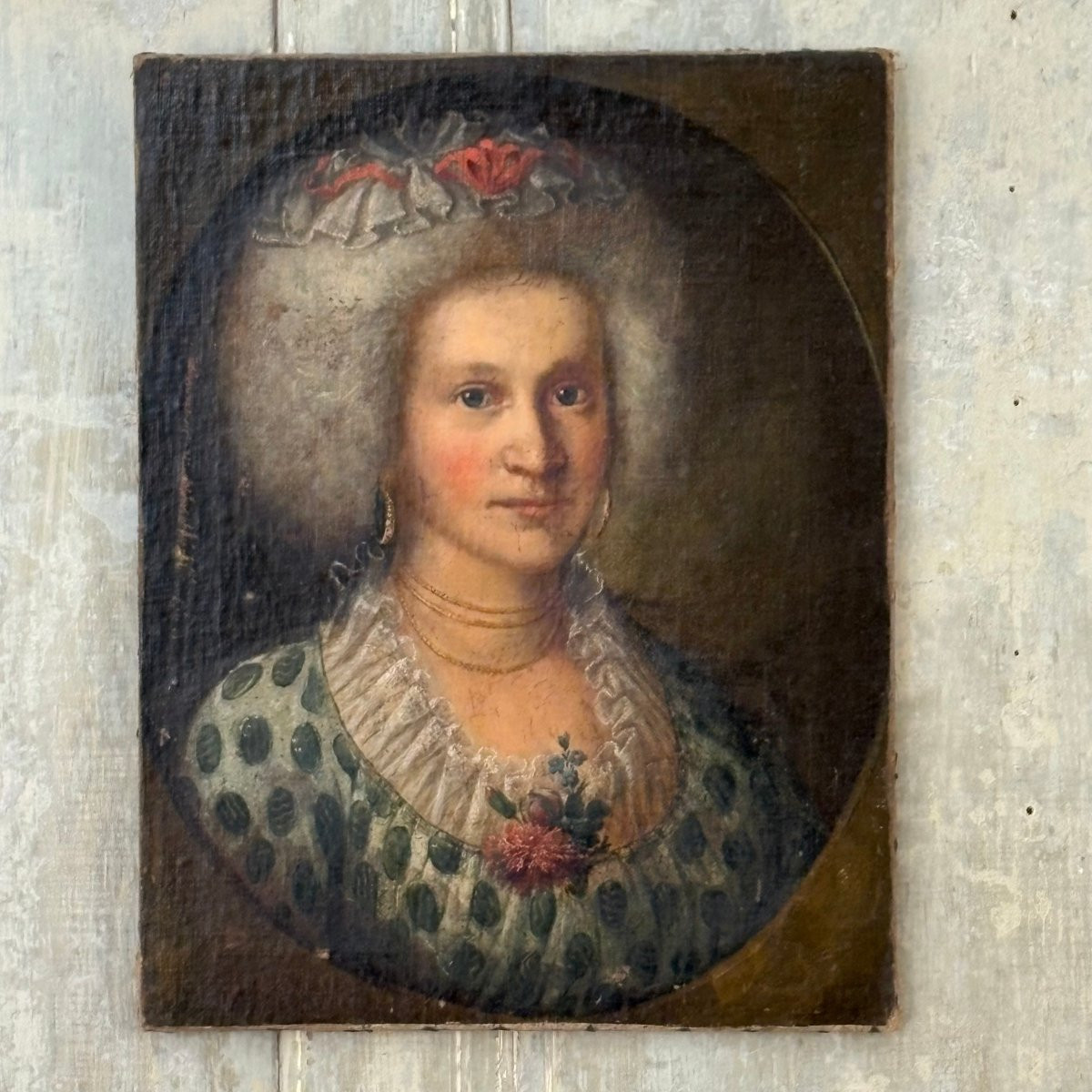 Pair Of 18th-century Portraits-photo-4