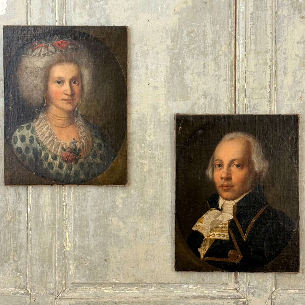 Pair Of 18th-century Portraits-photo-5