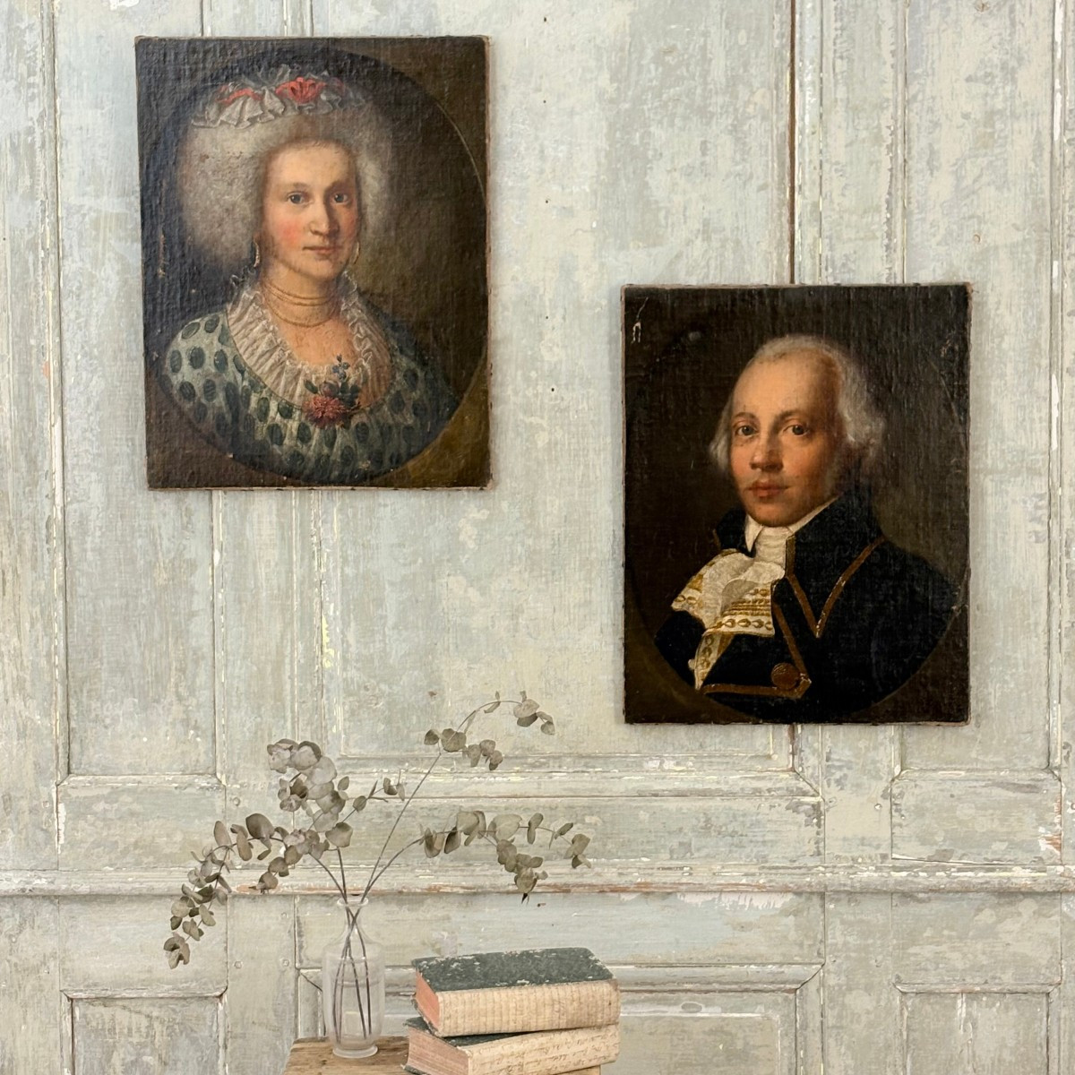 Pair Of 18th-century Portraits
