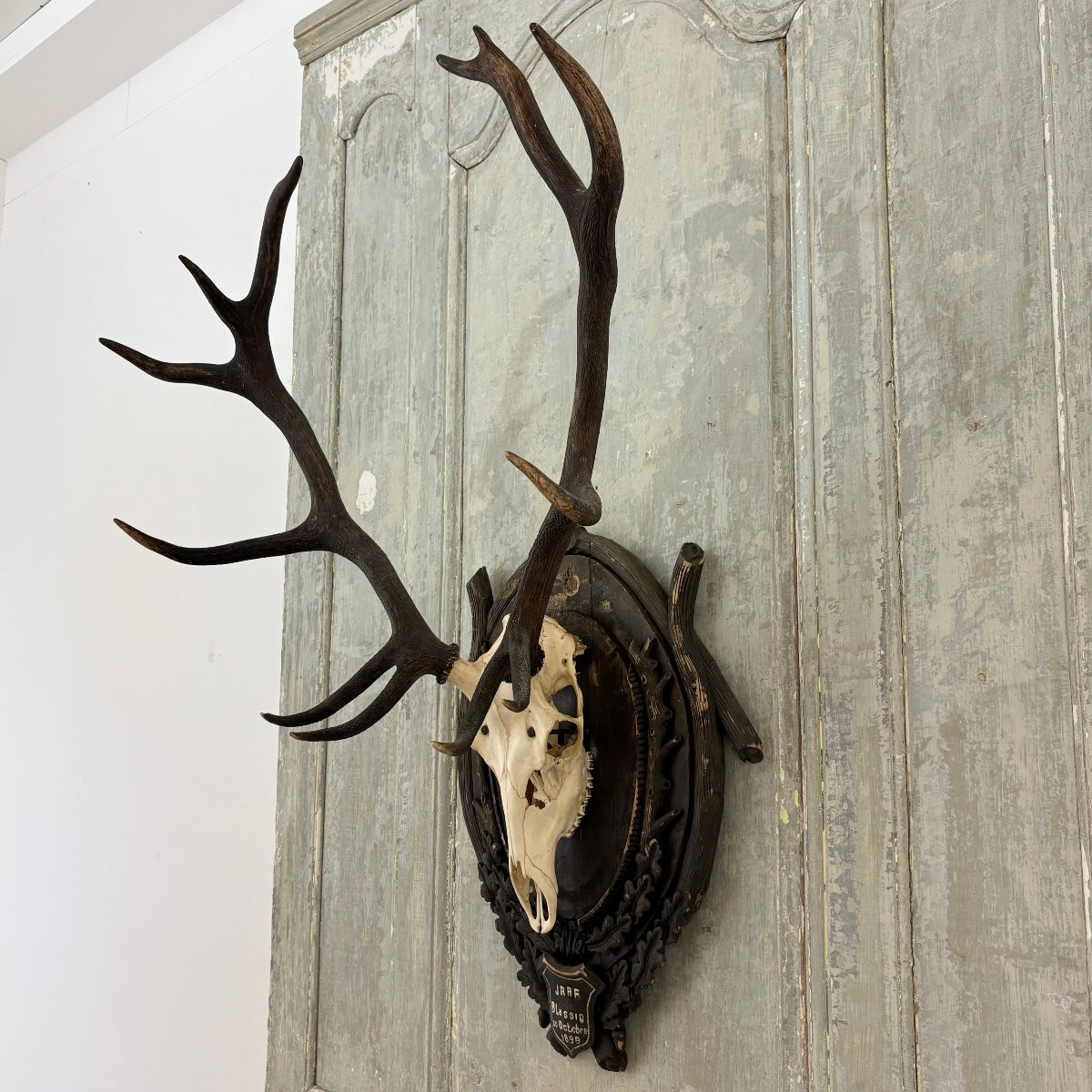 Large Hunting Trophy Late 19th Century Stag-photo-1