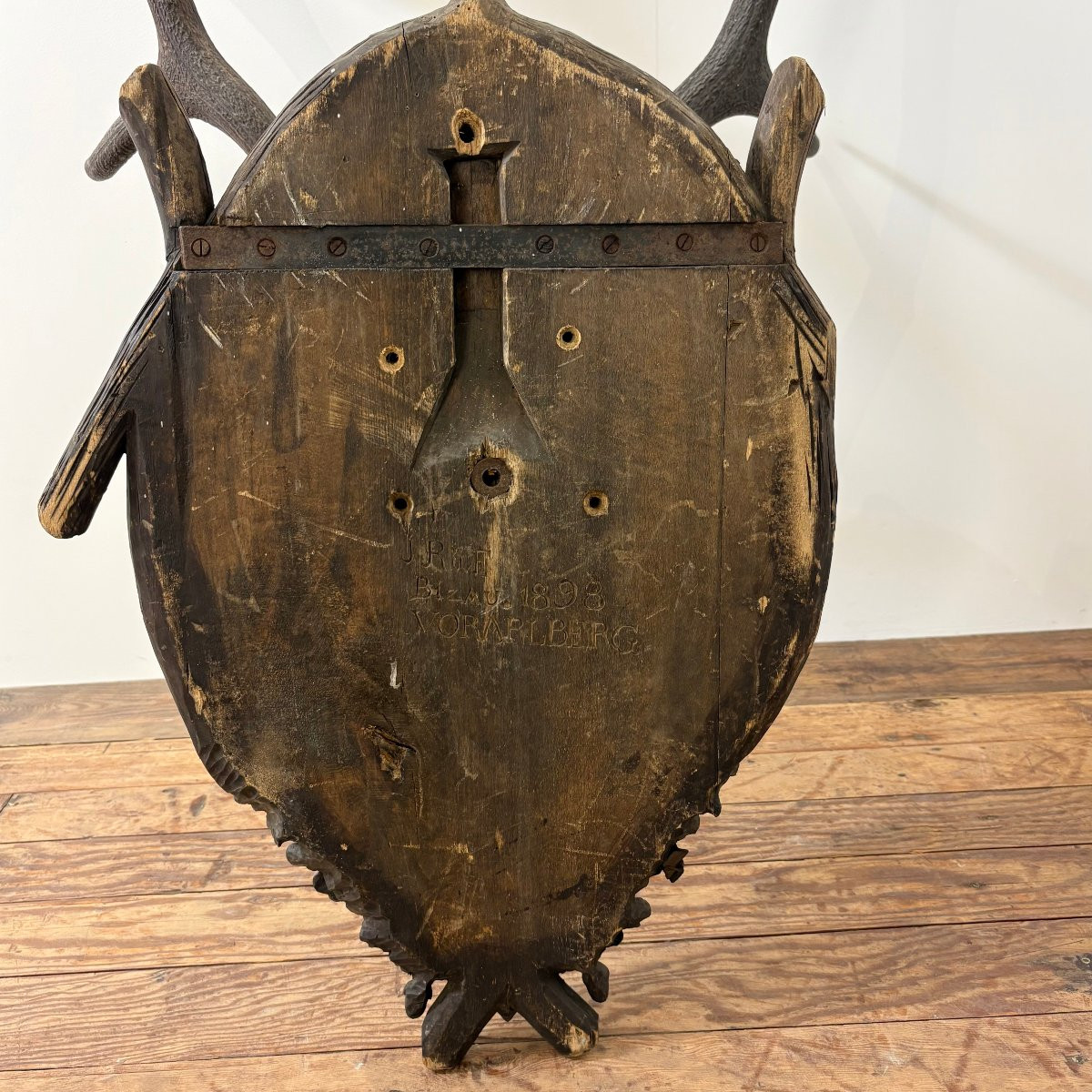 Large Hunting Trophy Late 19th Century Stag-photo-3