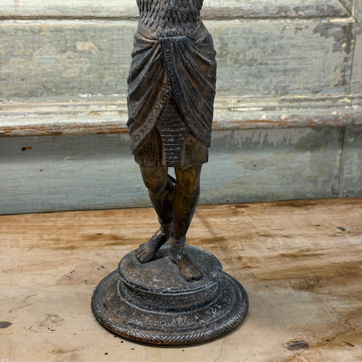 Paire de lampes "Pharaon" XIXe-photo-4