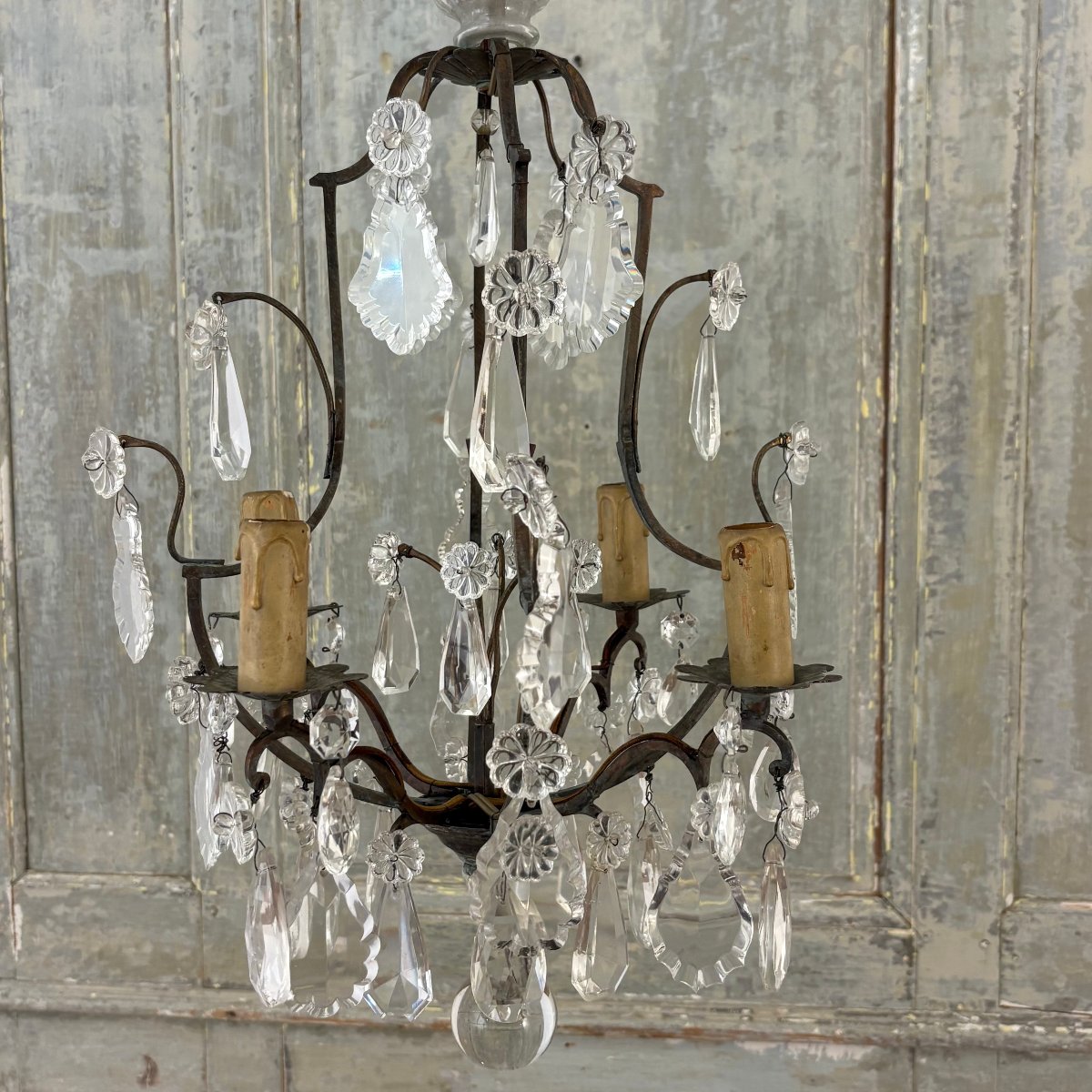 Petit lustre cage de style Régence-photo-4