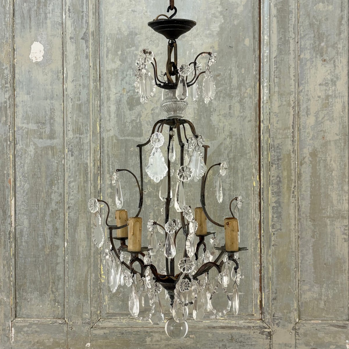 Petit lustre cage de style Régence