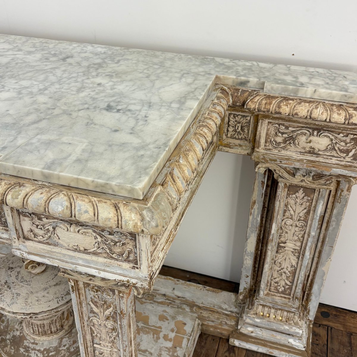 Large 19th-century Console Table In The Etruscan Style-photo-5