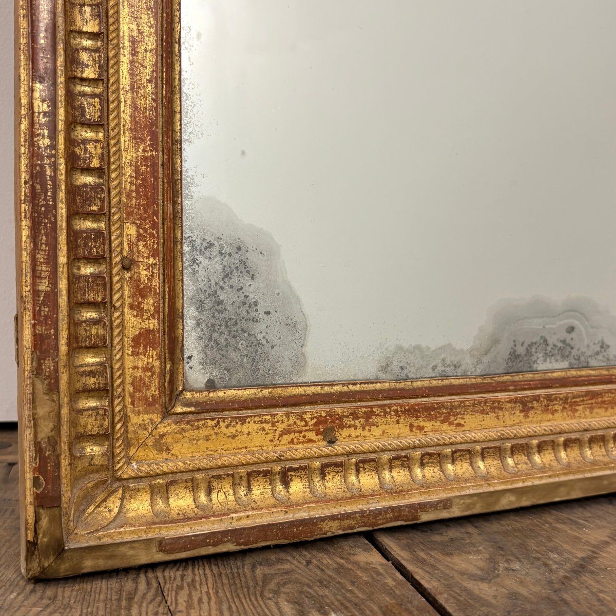 Large Louis XVI-era Paneled Mirror-photo-4