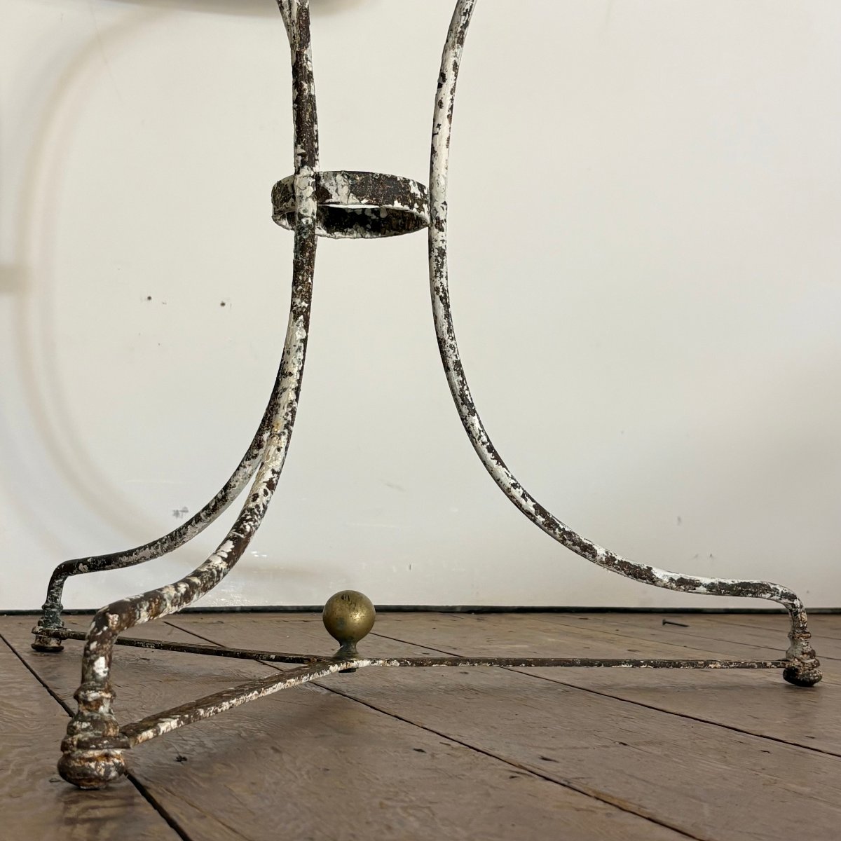 19th-century Wrought-iron Side Table-photo-4