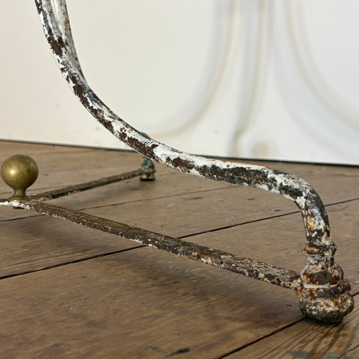 19th-century Wrought-iron Side Table-photo-2