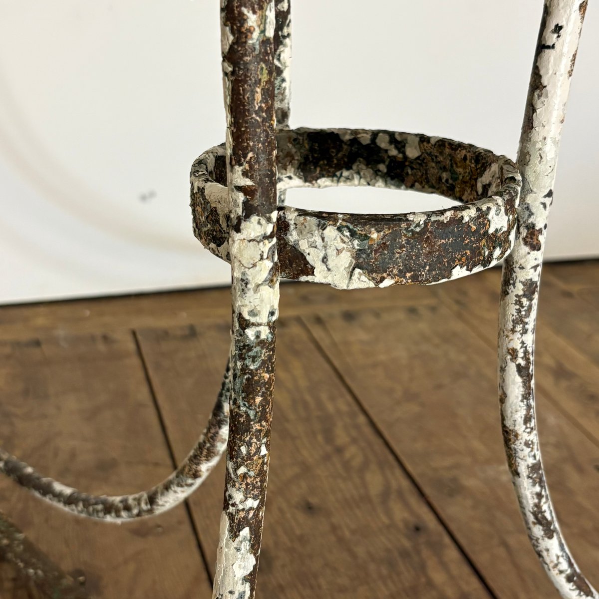 19th-century Wrought-iron Side Table-photo-3