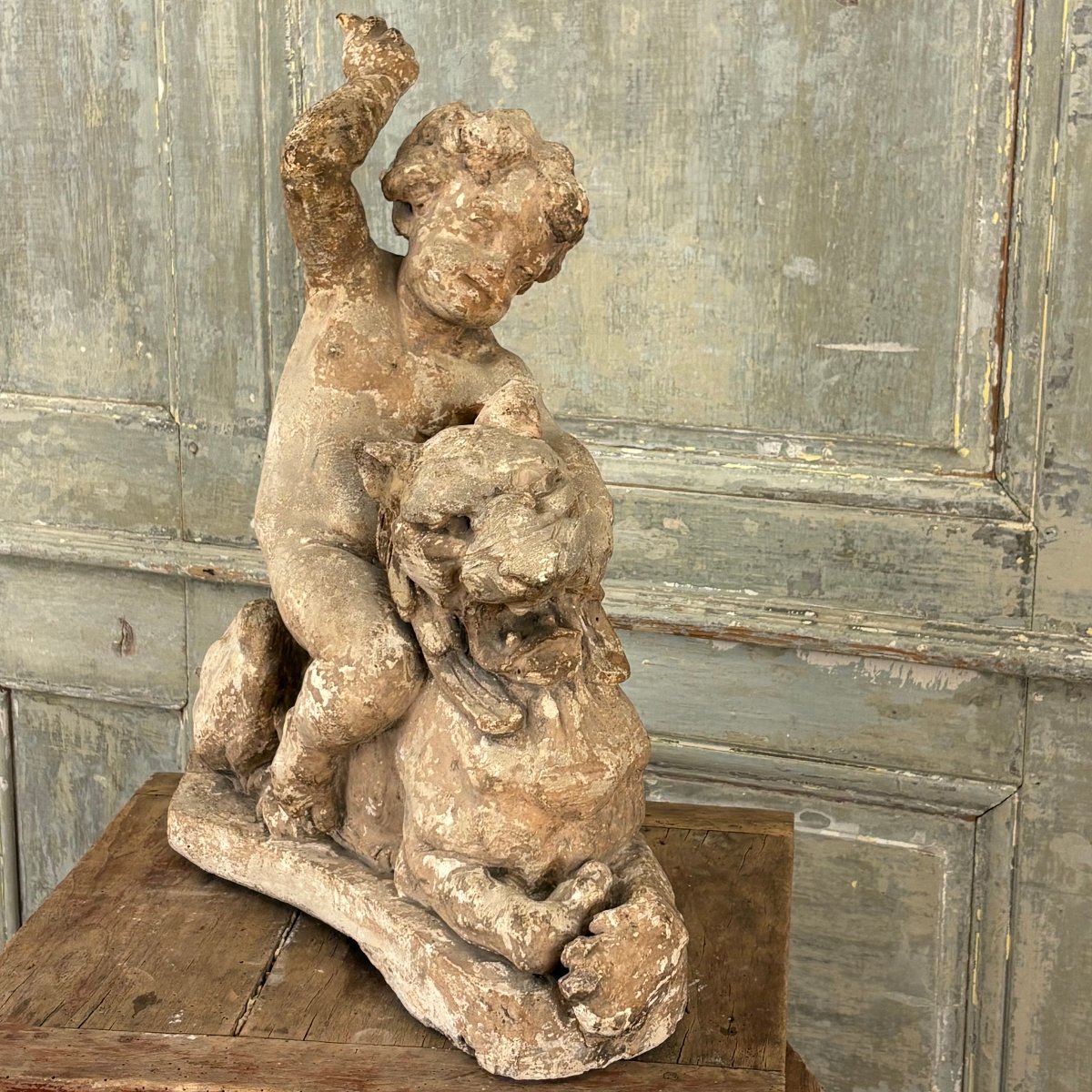 Original Plaster Sculpture Signed By Carrier Belleuse-photo-3