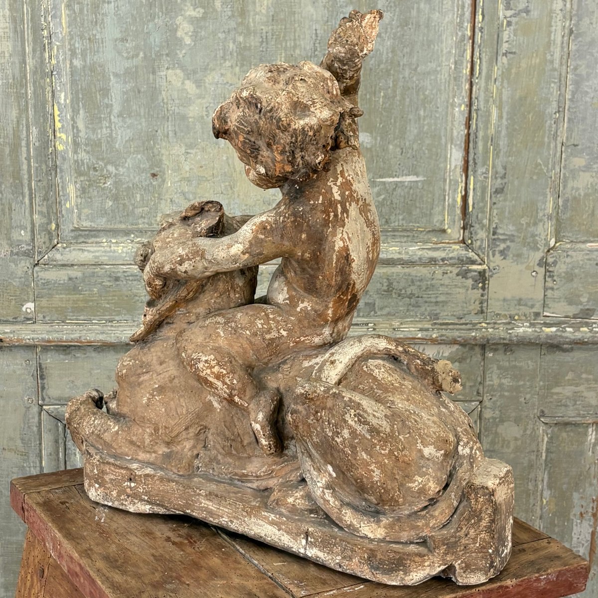 Original Plaster Sculpture Signed By Carrier Belleuse-photo-3