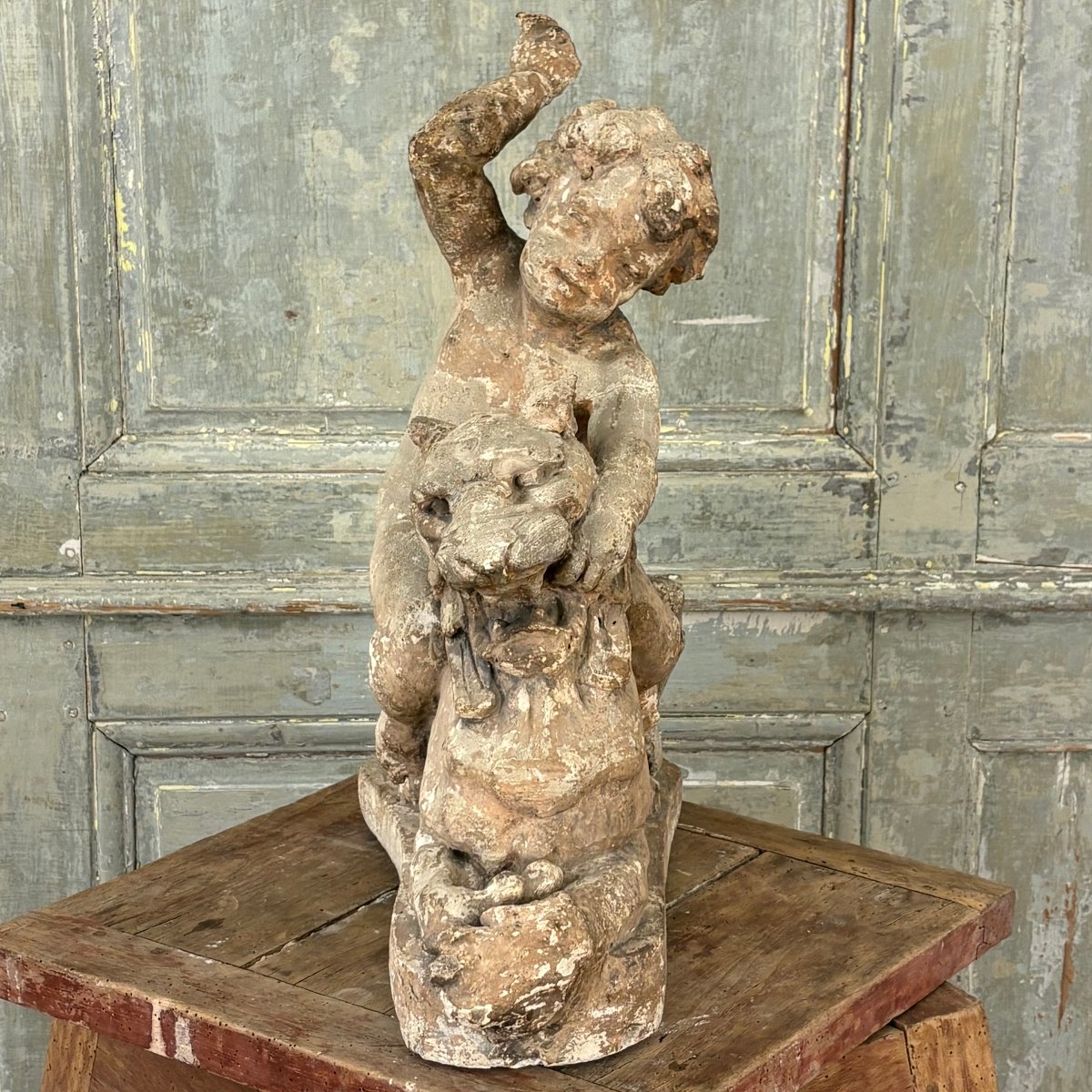 Original Plaster Sculpture Signed By Carrier Belleuse-photo-5