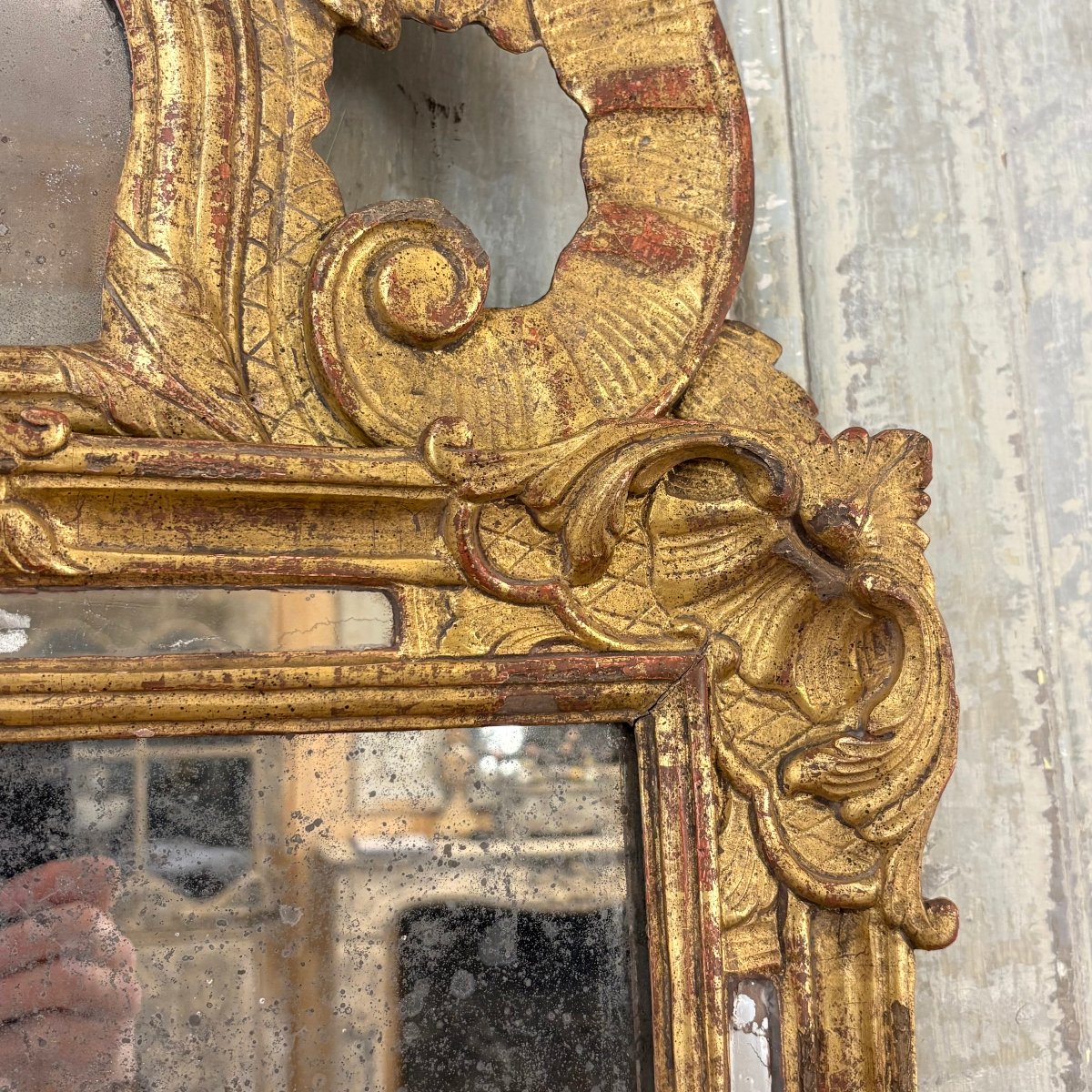 Regence-era Mirror With Glazing Beads-photo-1