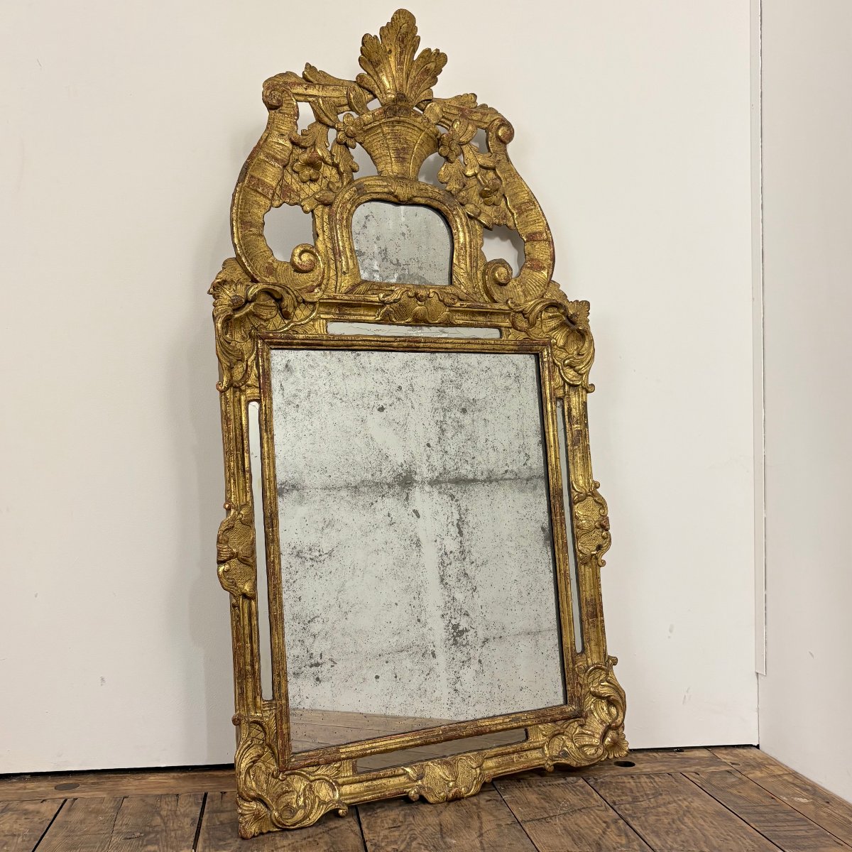 Regence-era Mirror With Glazing Beads-photo-2