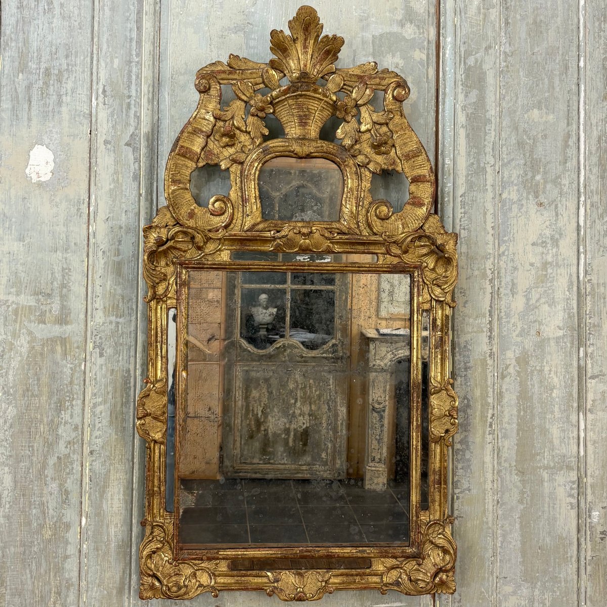 Regence-era Mirror With Glazing Beads-photo-6