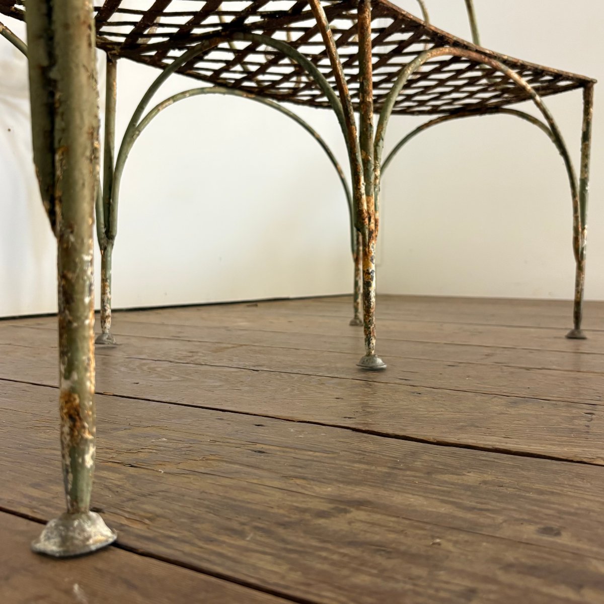 19th-century Rounded Garden Bench-photo-1