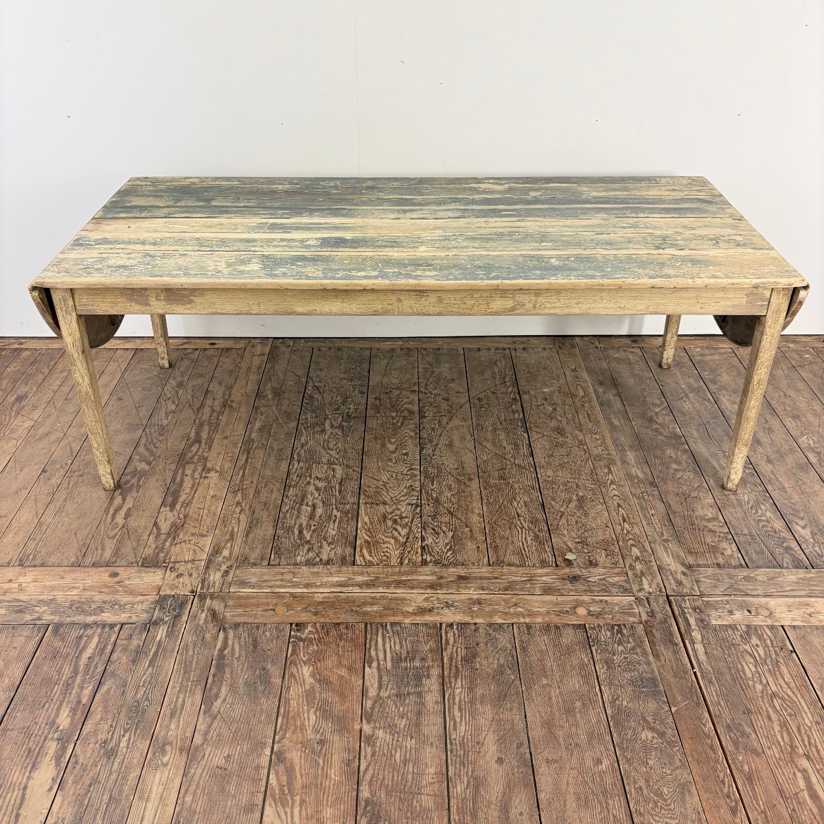 Grande table de ferme à volets XIXe-photo-2