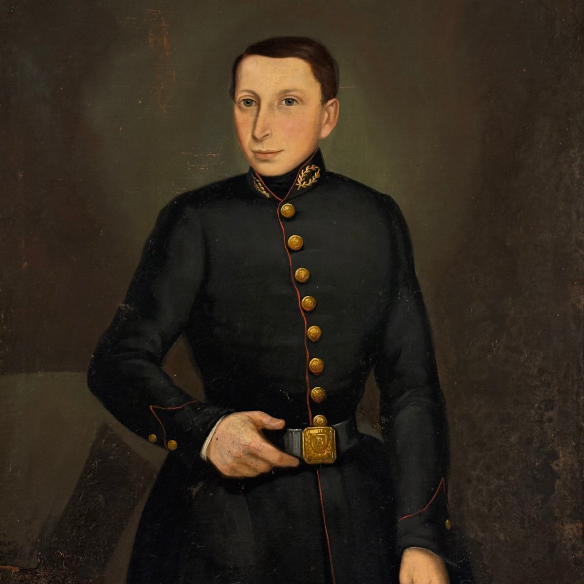 Portrait Of A Young Soldier From The 19th Century-photo-3
