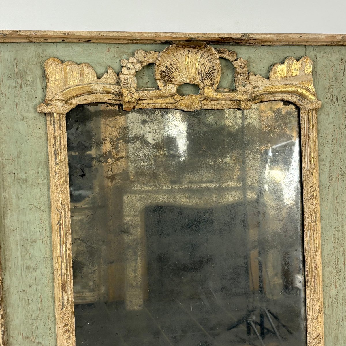 18th-century Paneled Mirror-photo-3