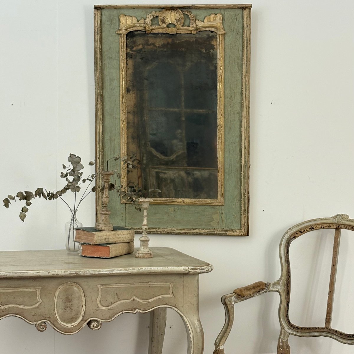 18th-century Paneled Mirror-photo-5